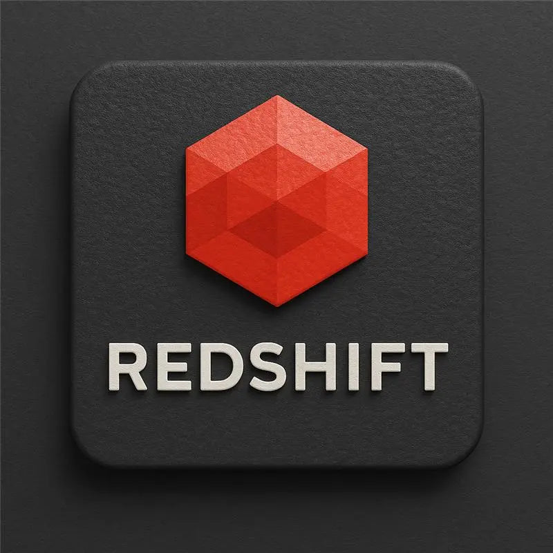 Maxon Redshift plugin subscription logo featuring a red geometric design on a dark background
