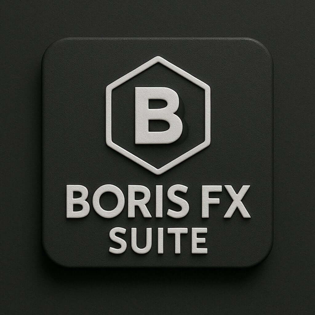 Boris FX Suite Logo on a Dark Background for Users Looking to buy online
