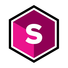 Logo of Sapphire software tools featuring a hexagonal design and bold letter S