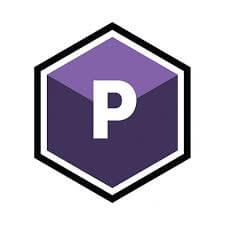 Particle Illusion Pro plugin logo showcasing its distinct hexagonal design and vibrant colors